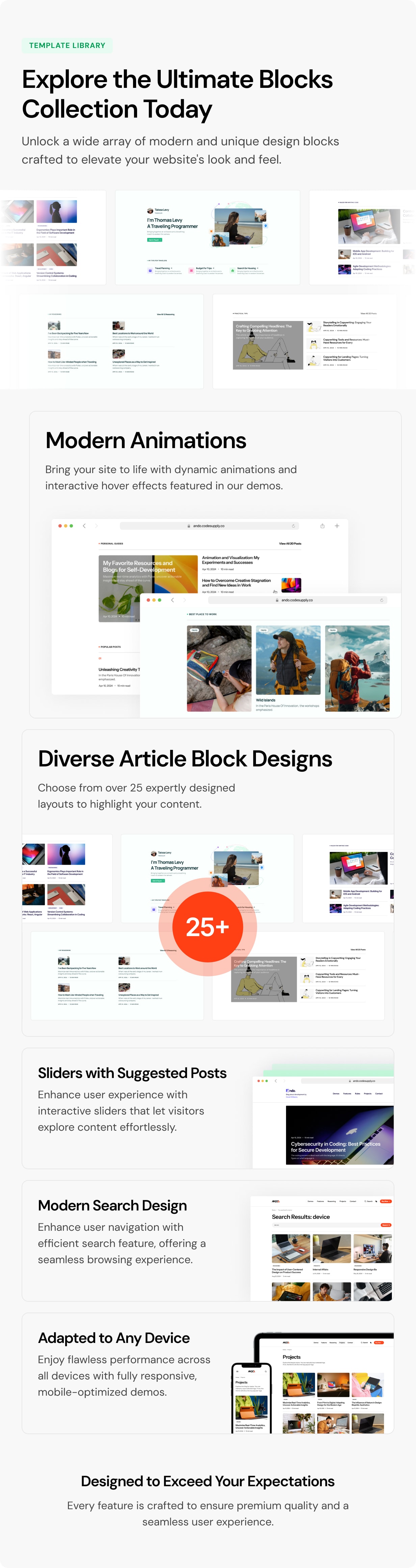 Ando - Performance Optimized WordPress Blog and CV Theme for Creative Professionals - 7