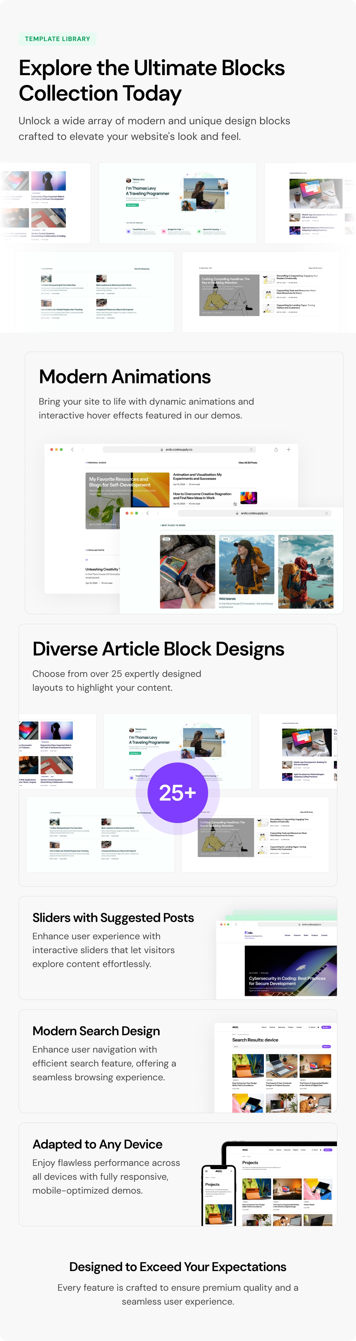 Ando - Performance Optimized WordPress Blog and CV Theme for Creative Professionals - 7