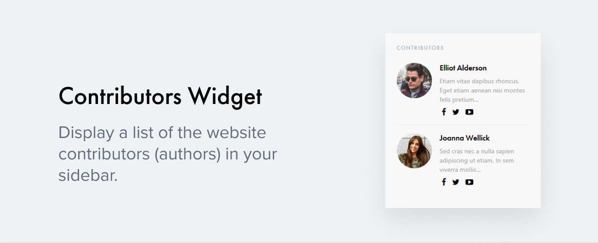 Contributors Widget