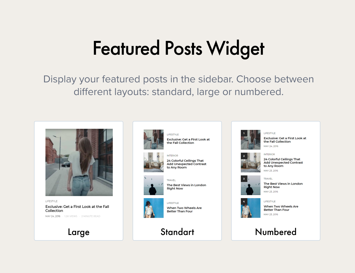 Featured Posts Widget