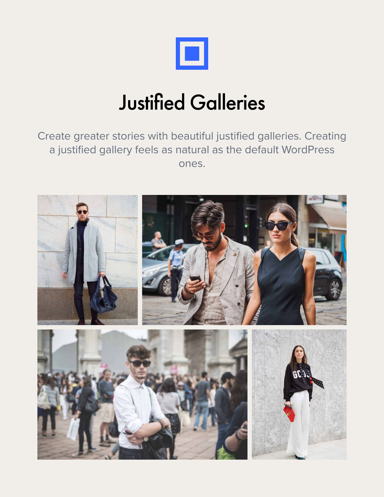 Justified Galleries