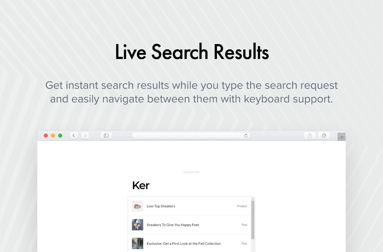 live Search Results