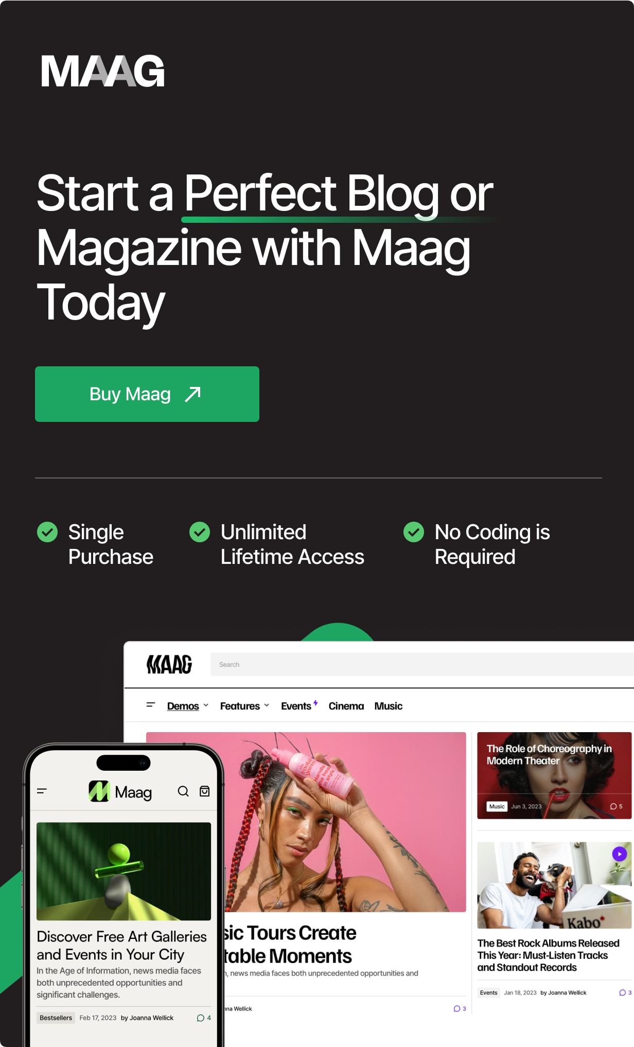 Maag - Modern Blog & Magazine Theme with Outstanding Performance - 8