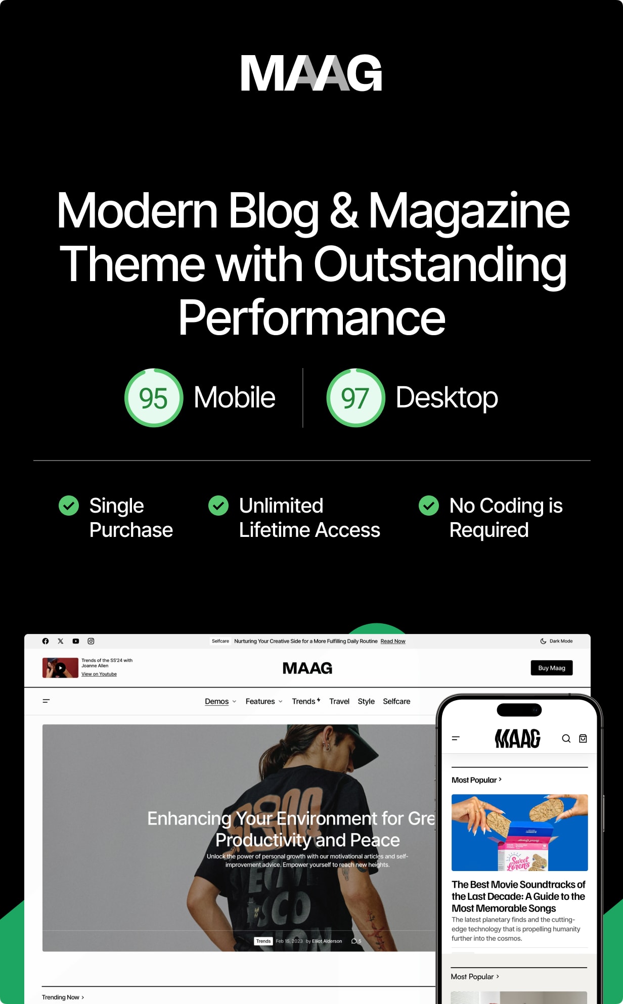 Maag - Modern Blog & Magazine Theme with Outstanding Performance - 1