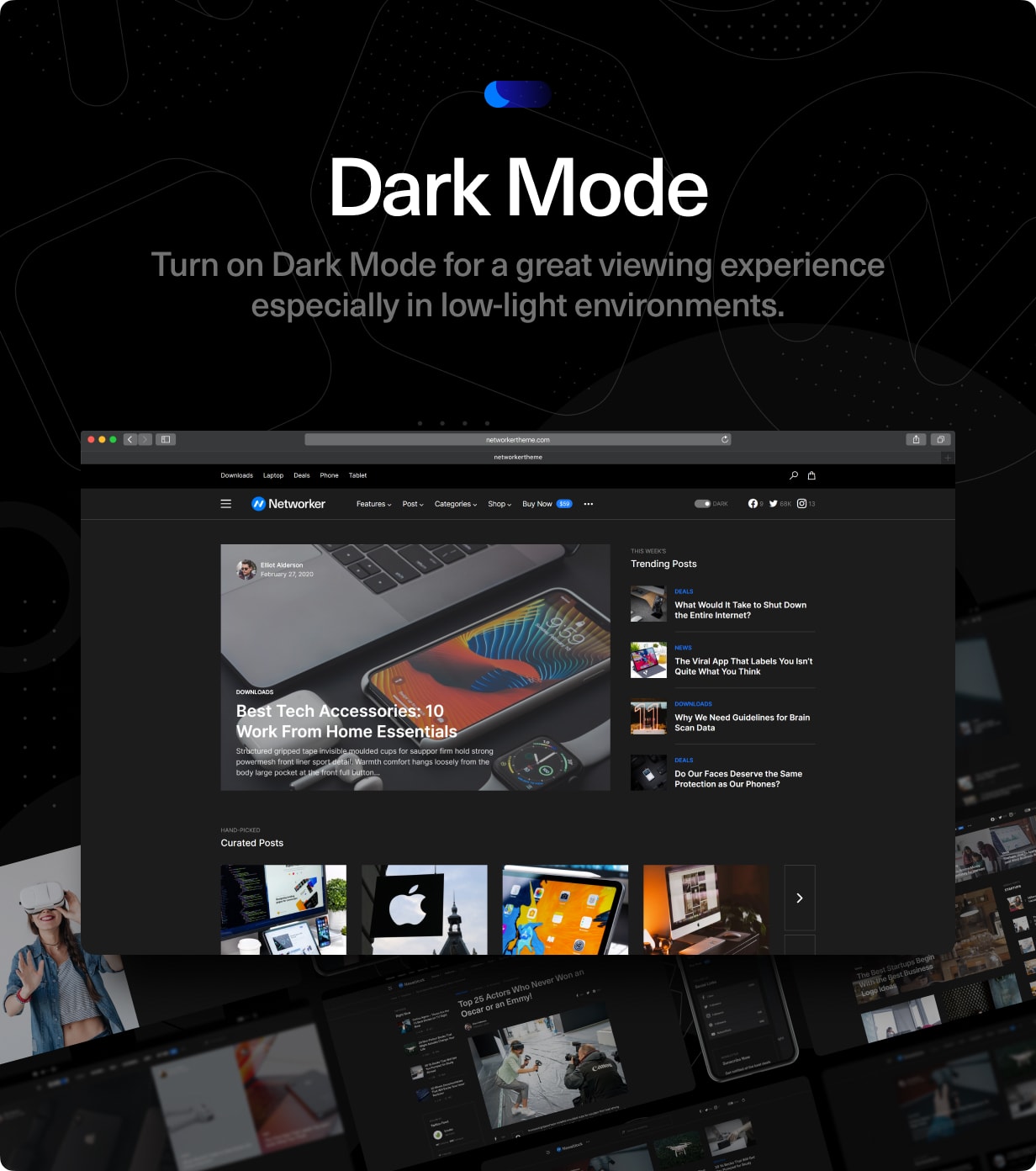 Networker - Tech News WordPress Theme with Dark Mode - 3