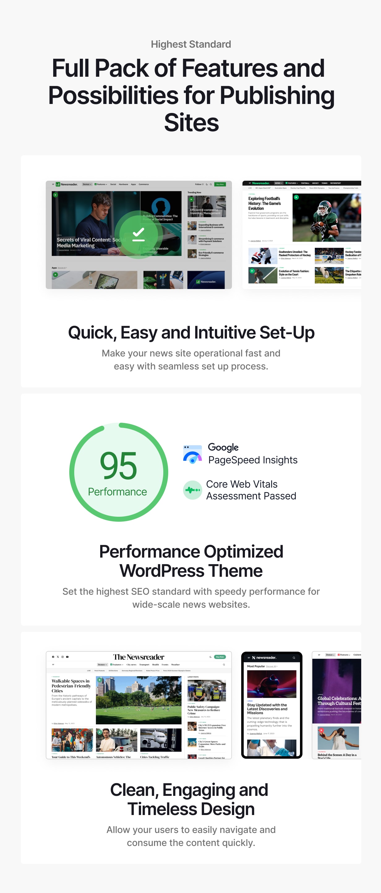 Newsreader - Chủ đề WordPress mang tính cách mạng cho phương tiện truyền thông kỹ thuật số - 2