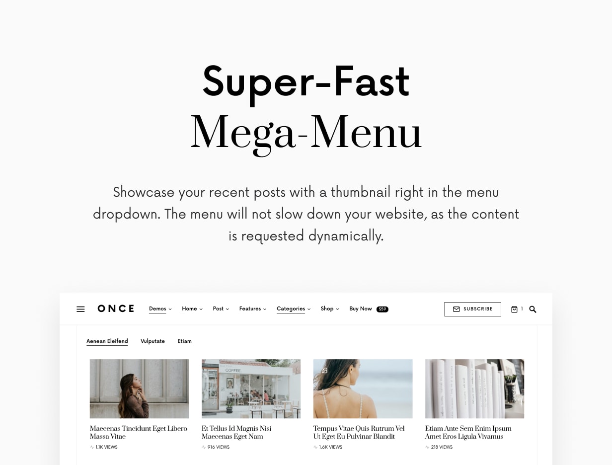 Once - Clean & Elegant WordPress Blog Theme - 14