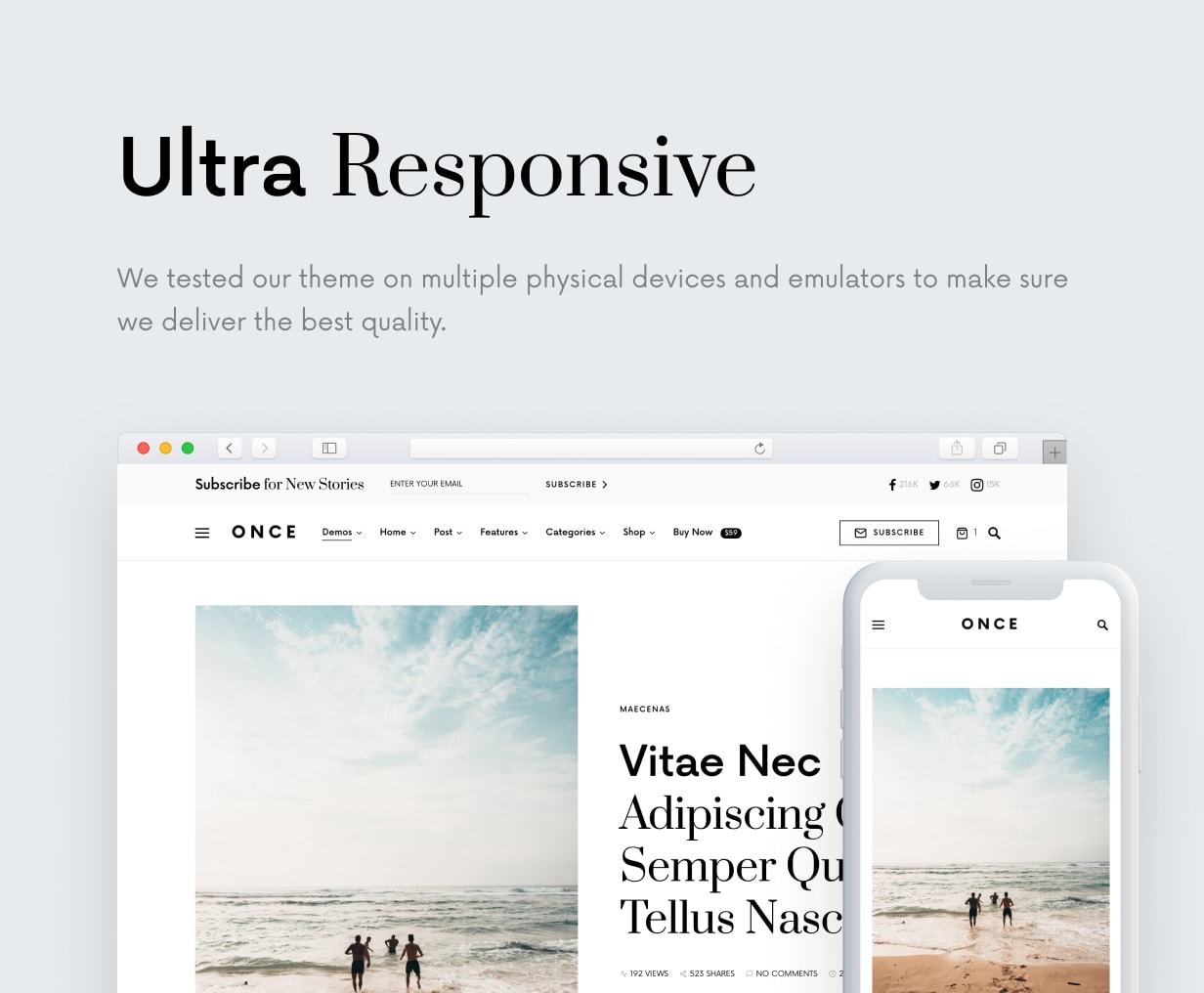 Once - Clean & Elegant WordPress Blog Theme - 44