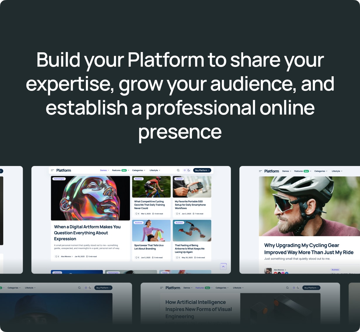 Platform - Modern High-Performance Blog WordPress Theme - 3