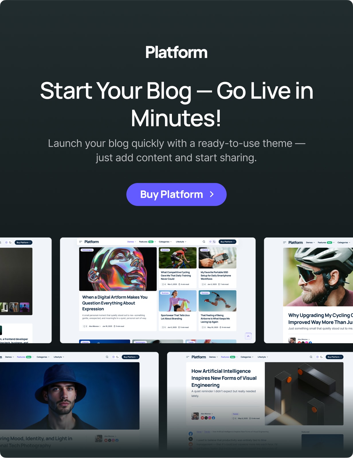 Platform - Modern High-Performance Blog WordPress Theme - 14