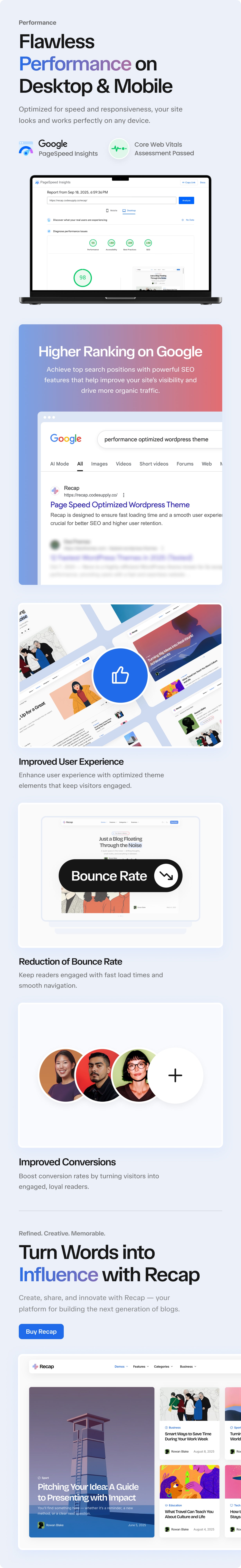 Recap - Modern Thematic Blog WordPress Theme - 7