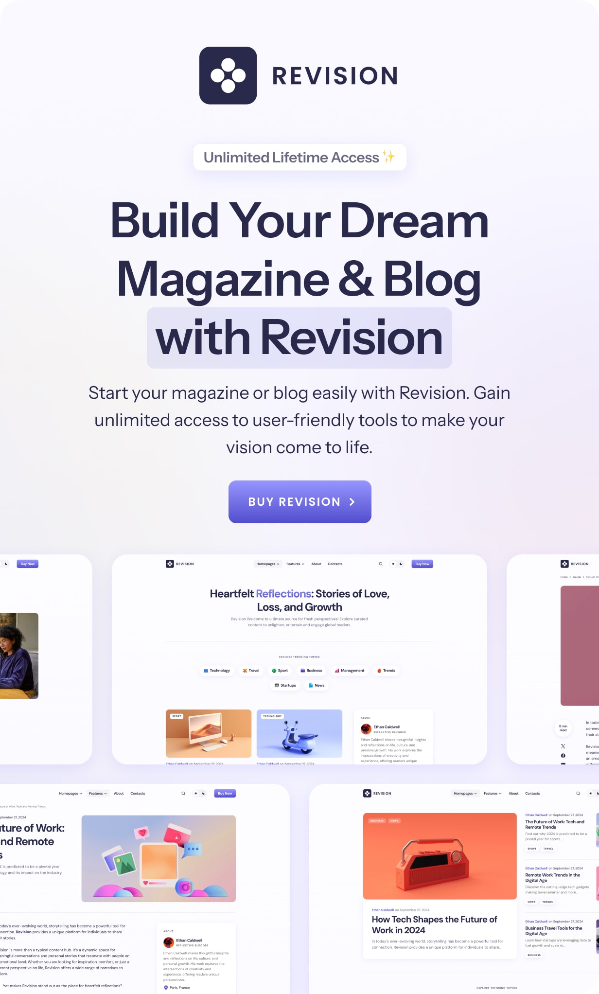 Revision - Optimized Personal Blog WordPress Theme - 13