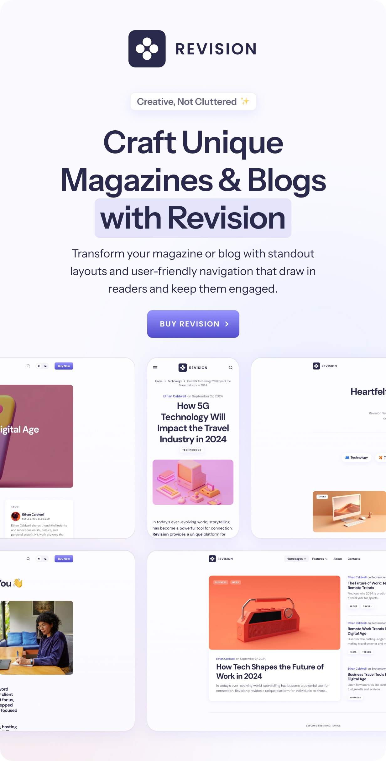 Revision - High-Performance WordPress Personal Blog Theme - 1