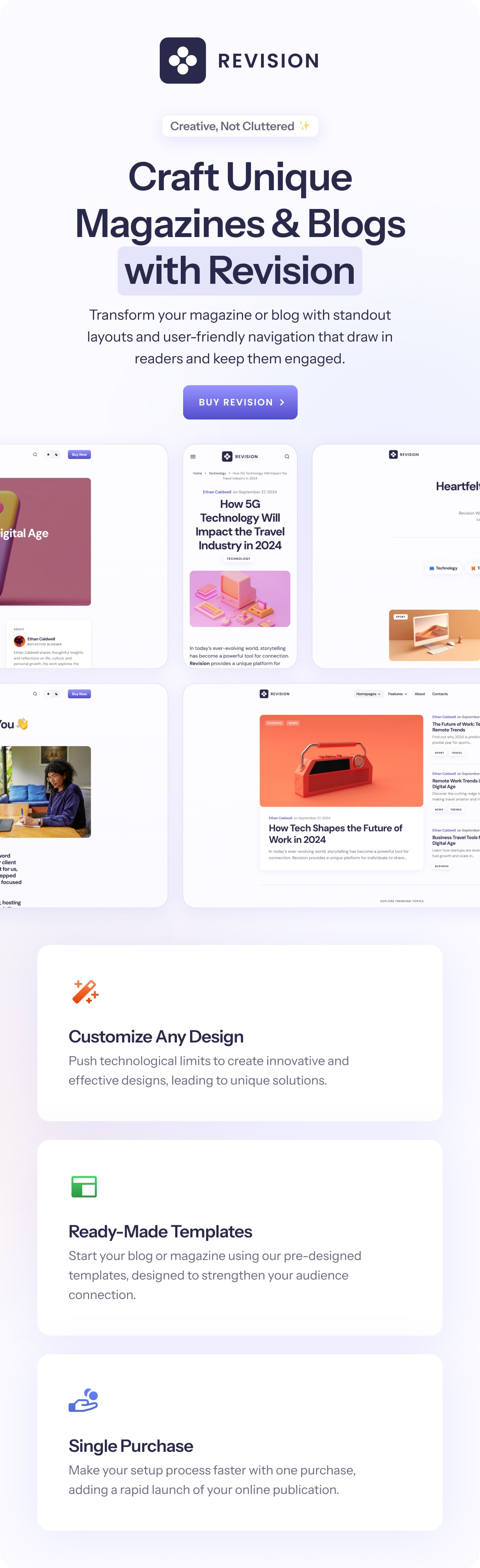 Revision - Optimized Personal Blog WordPress Theme - 3