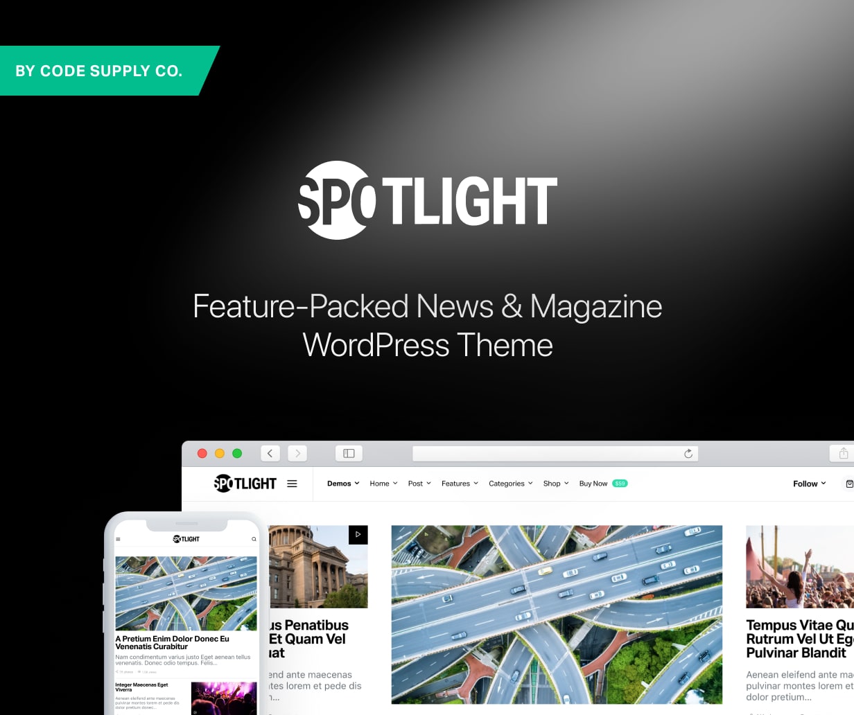Spotlight - Feature-Packed News & Magazine WordPress Theme - 1