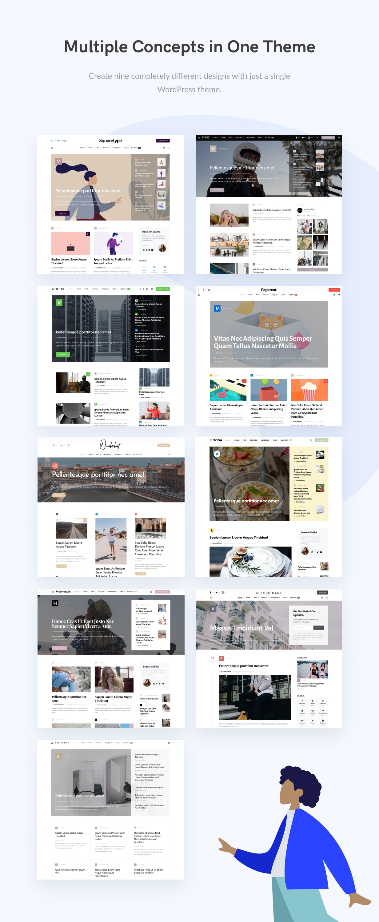 Squaretype - Modern Blog WordPress Theme - 1