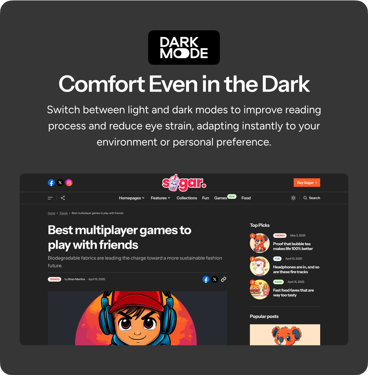 Sugar - Modern WordPress Personal Blog Theme - 9