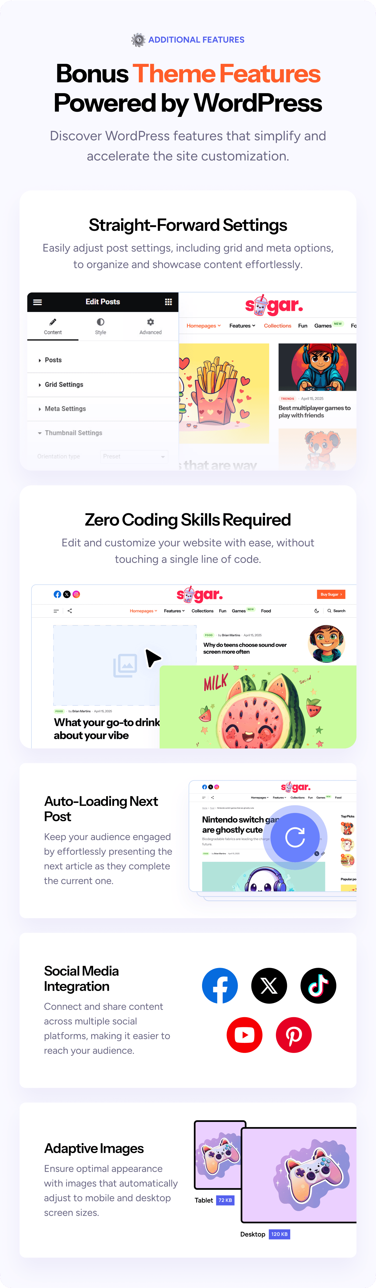 Sugar - Modern WordPress Personal Blog Theme - 12