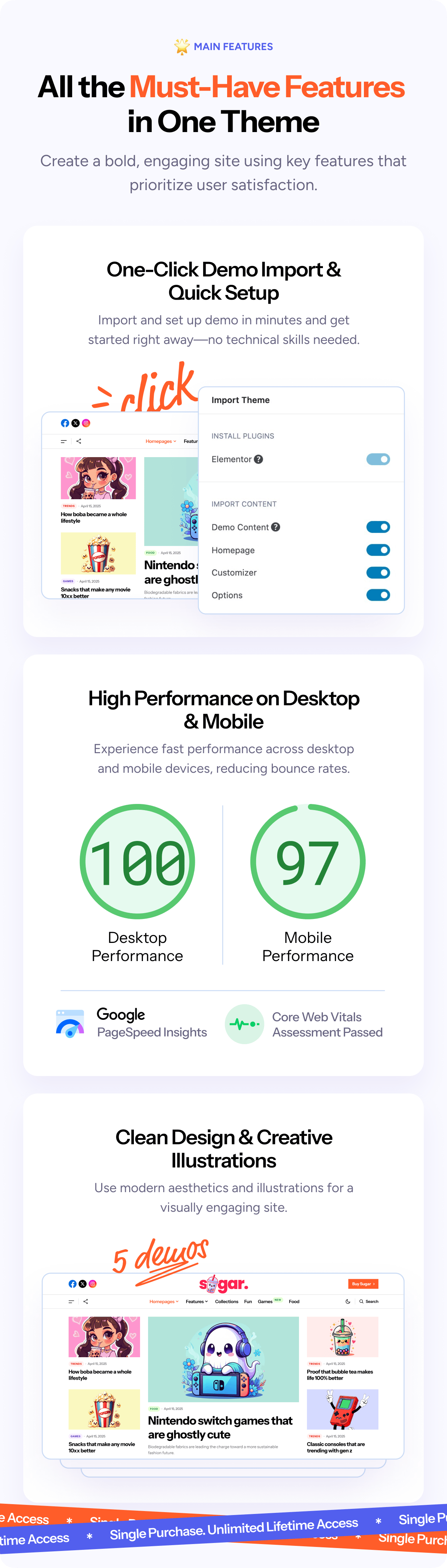 Sugar - Modern WordPress Personal Blog Theme - 3