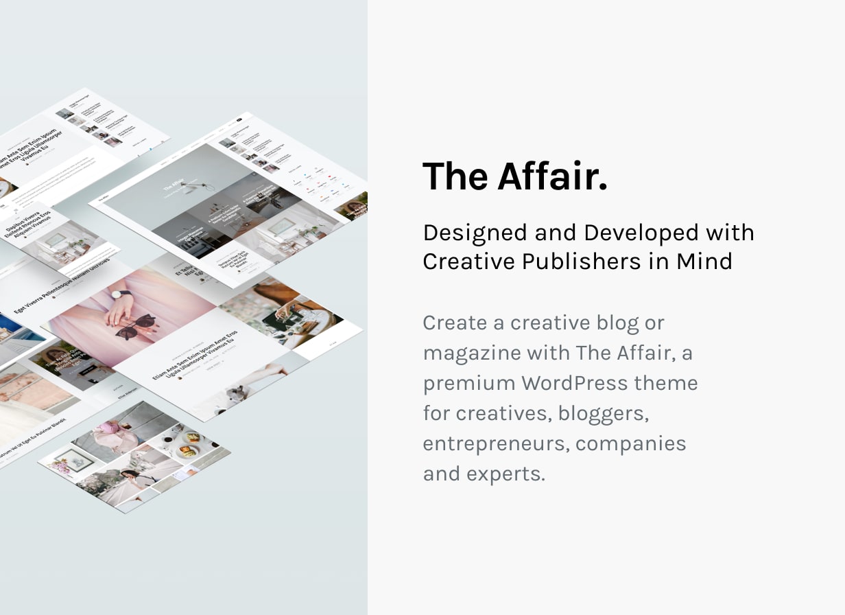The Affair - Creative Theme for Personal Blogs and Magazines - 2
