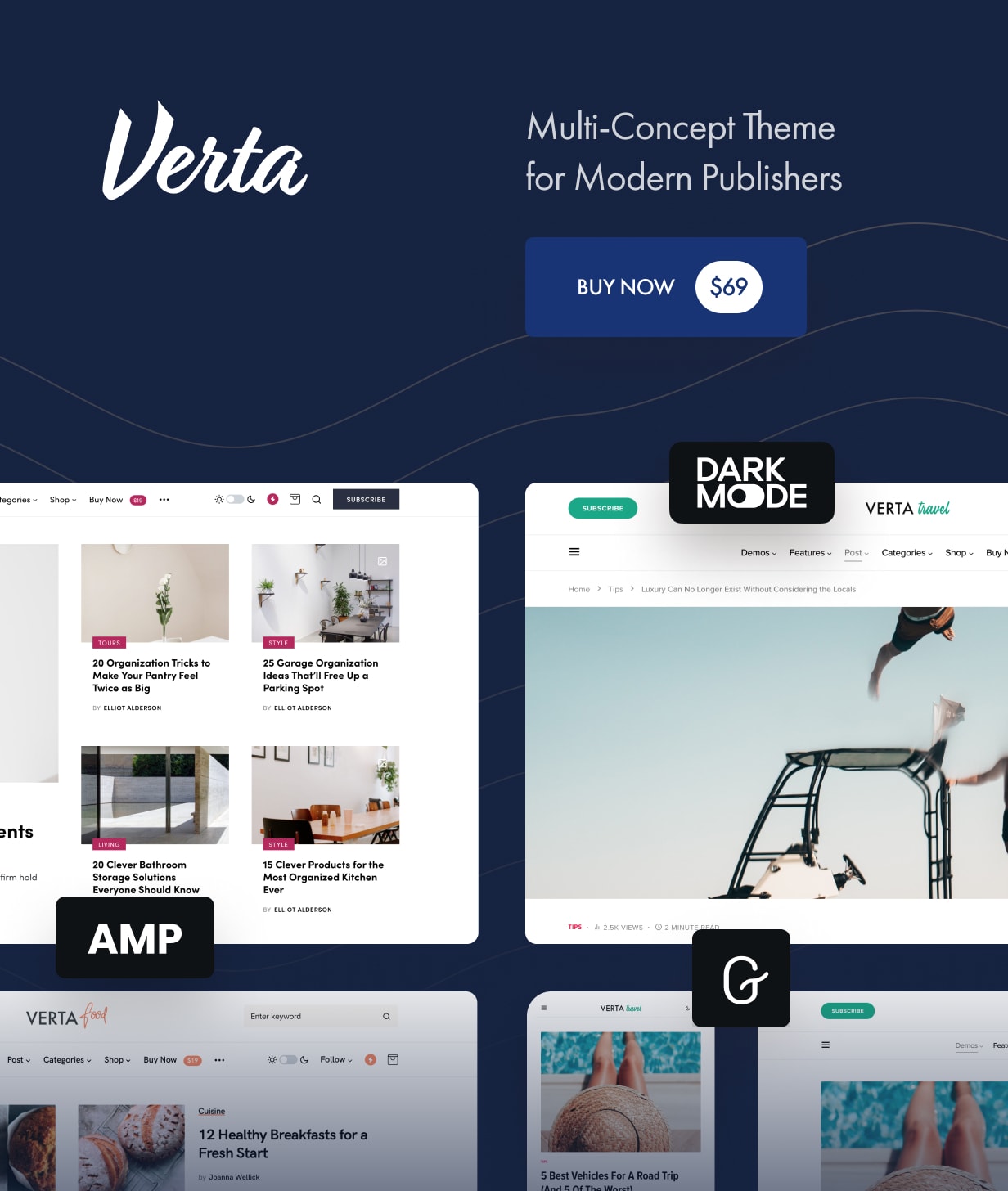 Verta - Multi-Concept WordPress Theme for Modern Publishers - 1