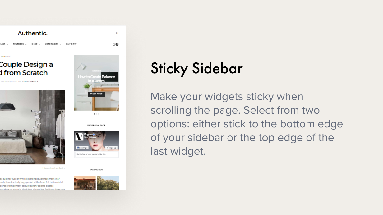 Sticky Sidebar