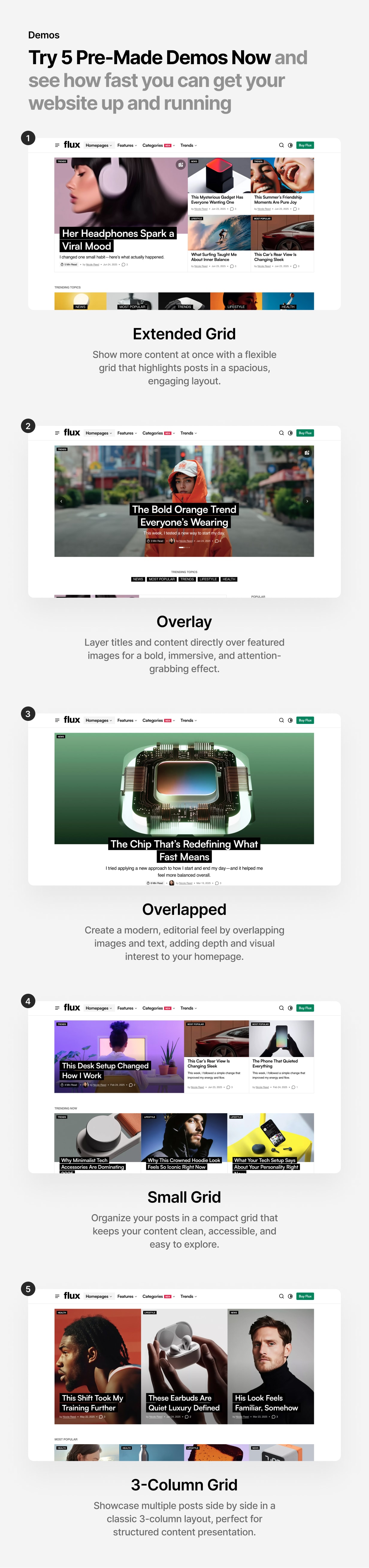 Flux - AI-Powered Blog & Magazine WordPress Theme - 3