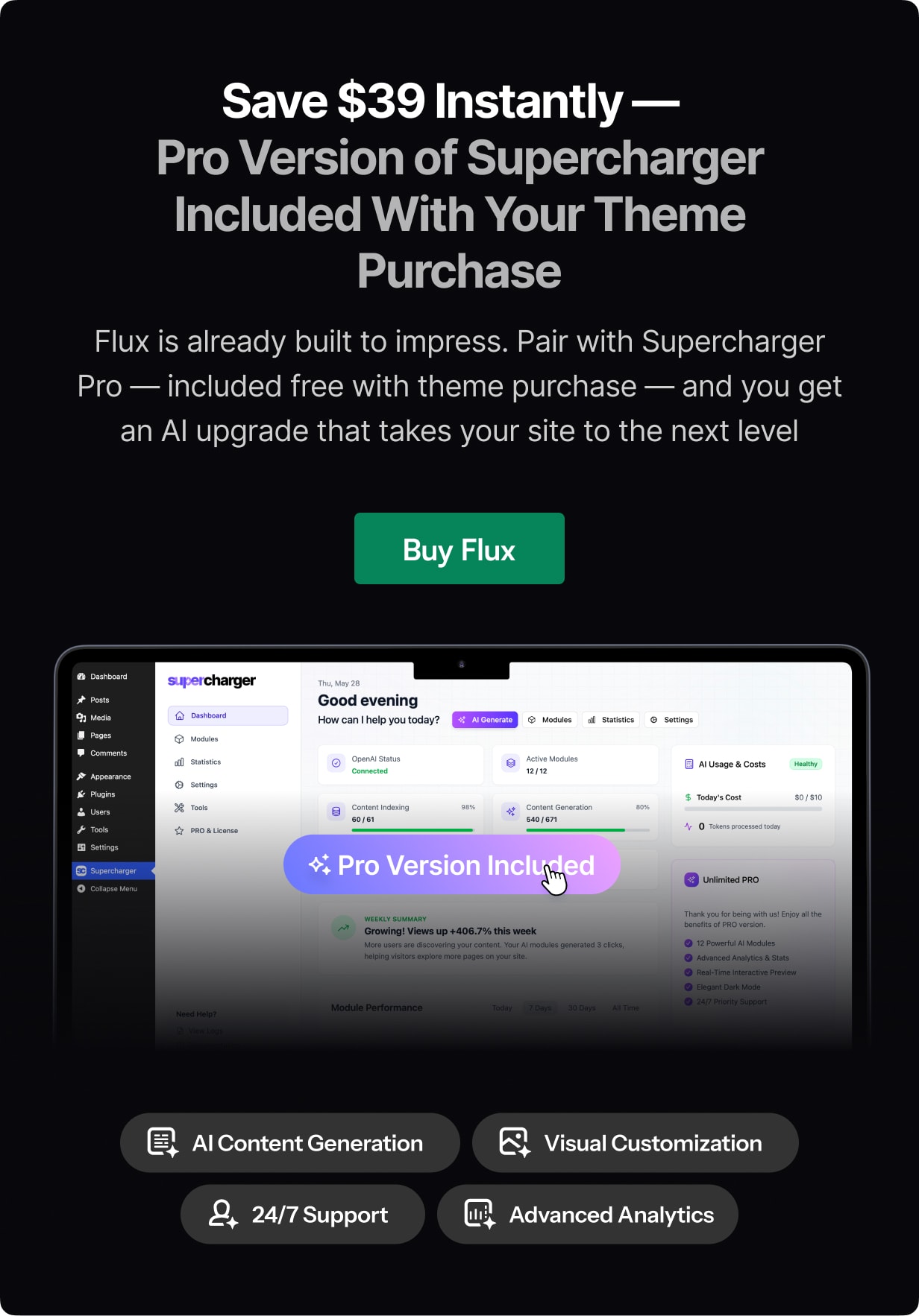 Flux - AI-Powered Blog & Magazine WordPress Theme