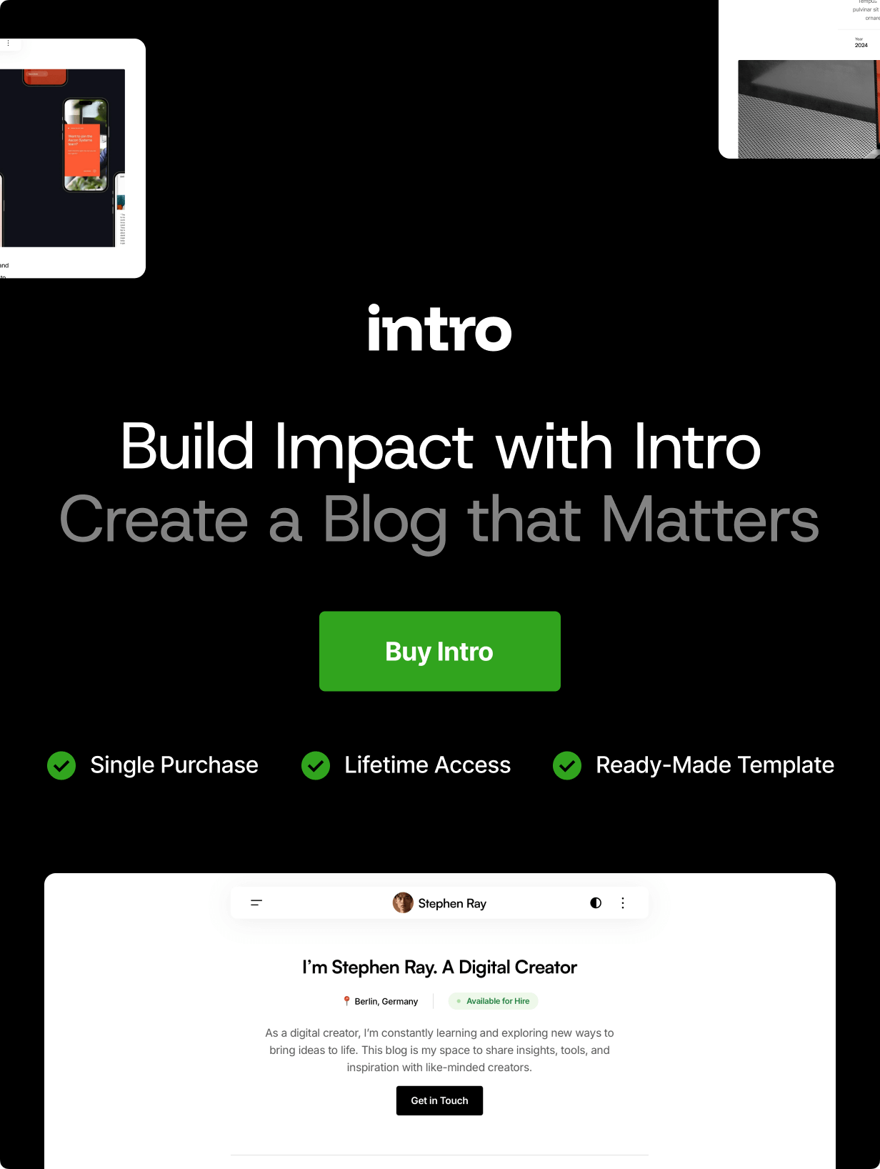 Intro - Personal Digital Blog WordPress Theme - 13