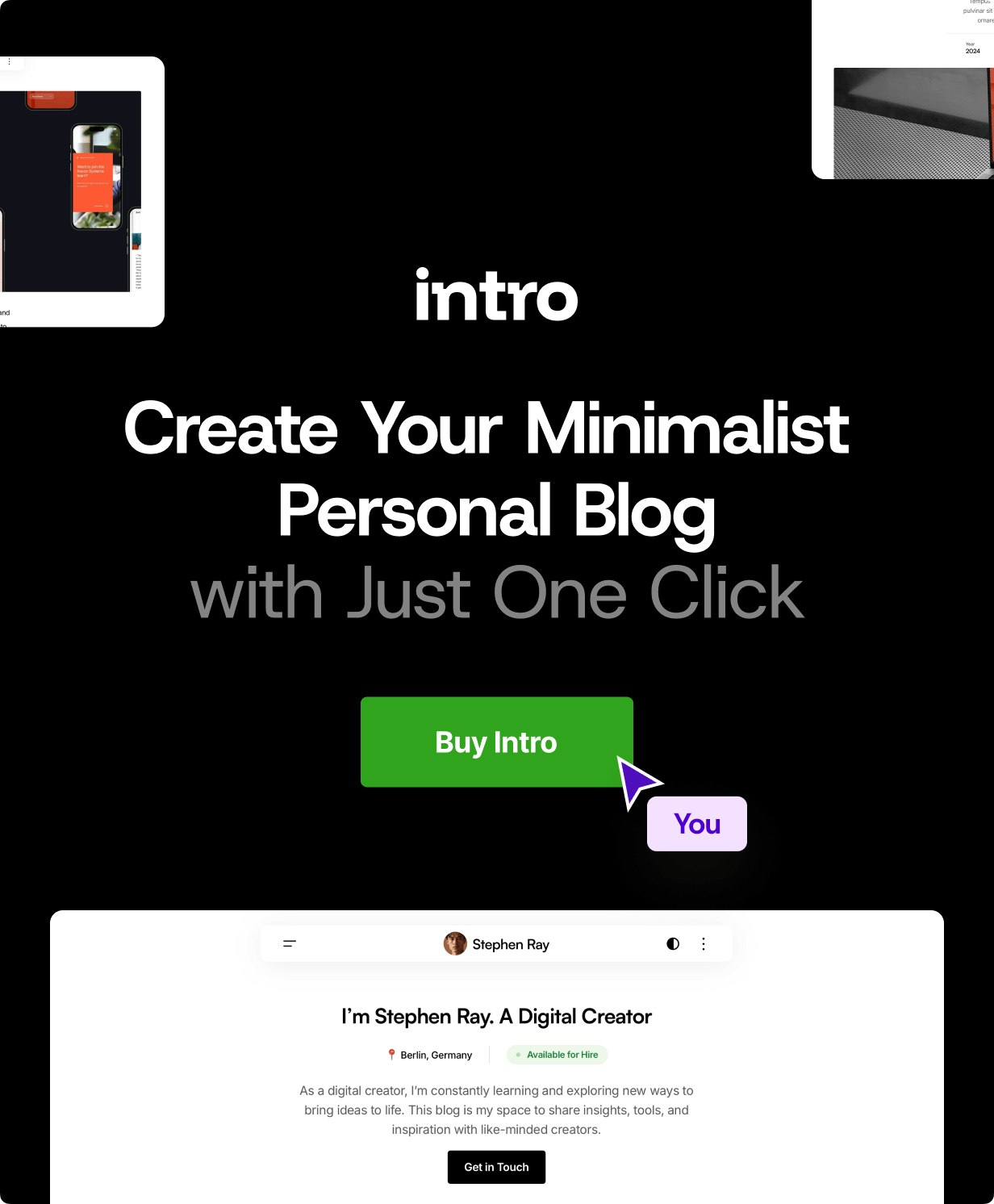 Intro - Personal Digital Blog WordPress Theme - 10