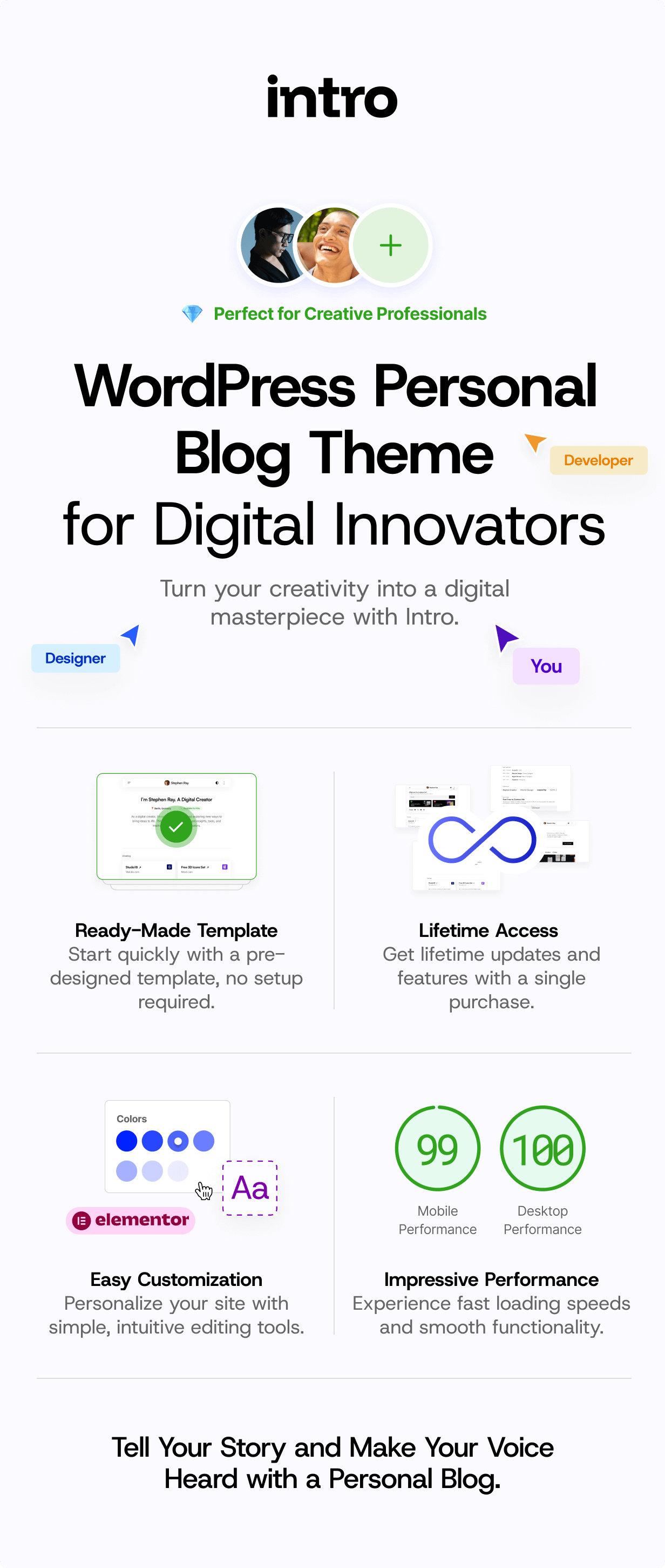 Intro - Personal Digital Blog WordPress Theme - 2