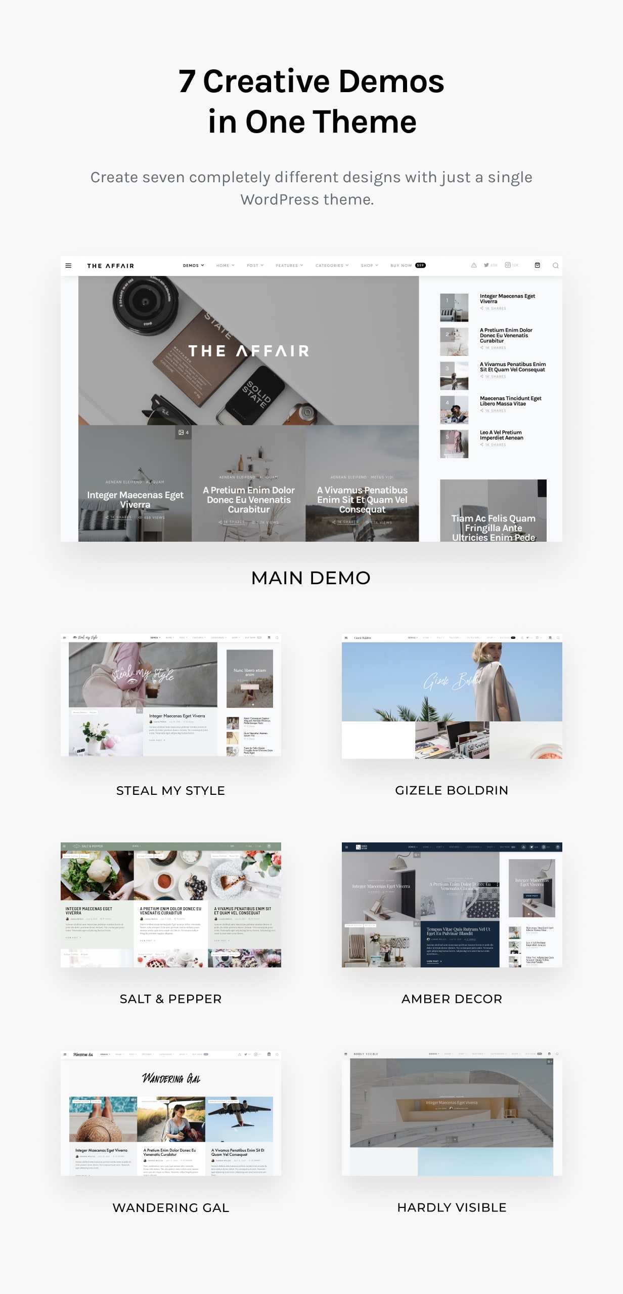 The Affair - Creative Theme for Personal Blogs and Magazines - 3
